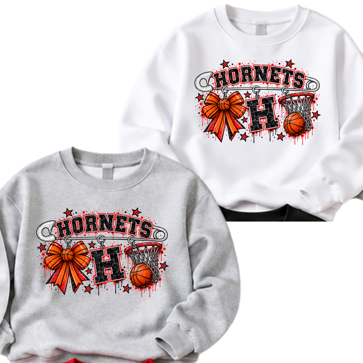 Freeburg Hornets Basketball Spirit Pin - Sweatshirt