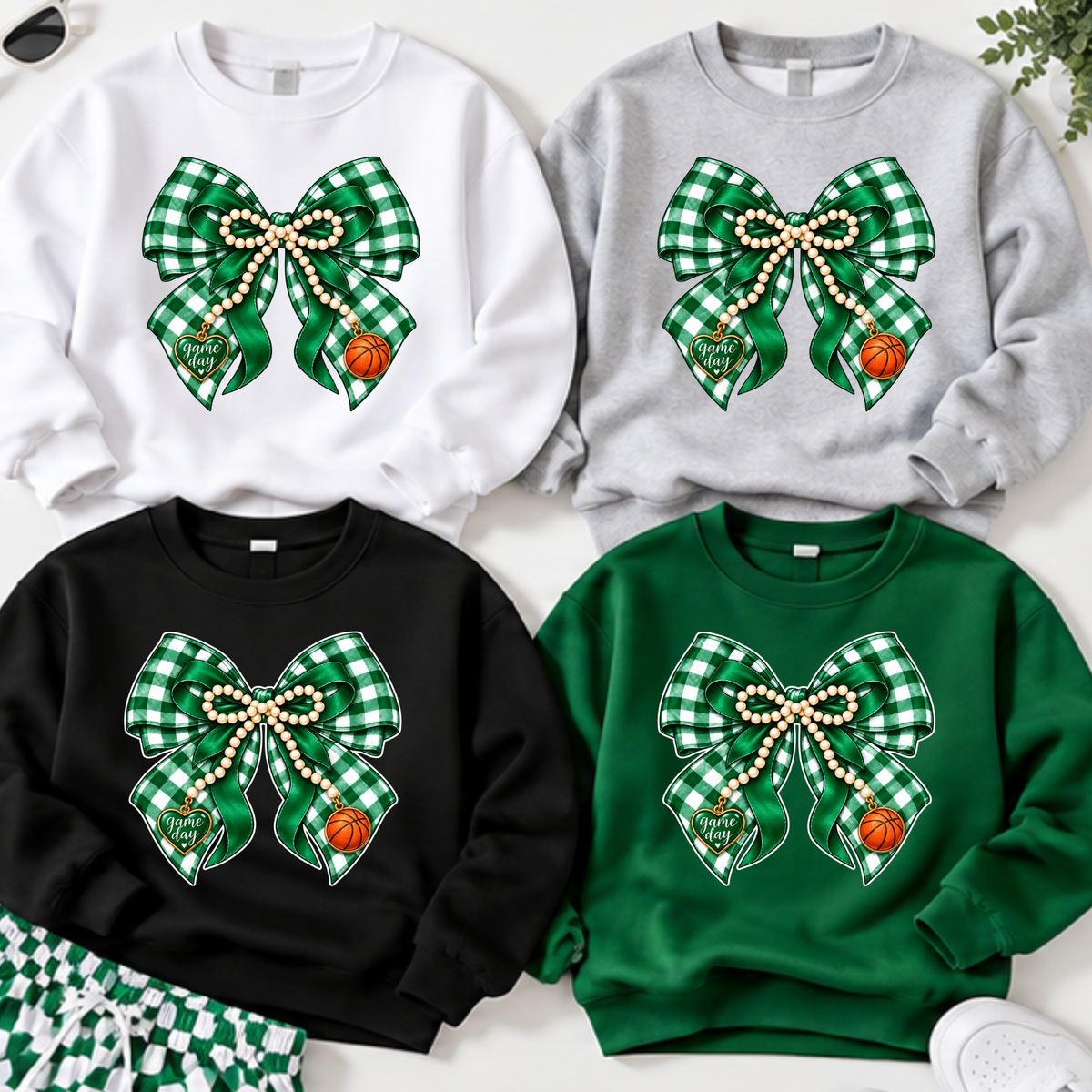 Smithton Cougars Basketball Bow - Sweatshirt