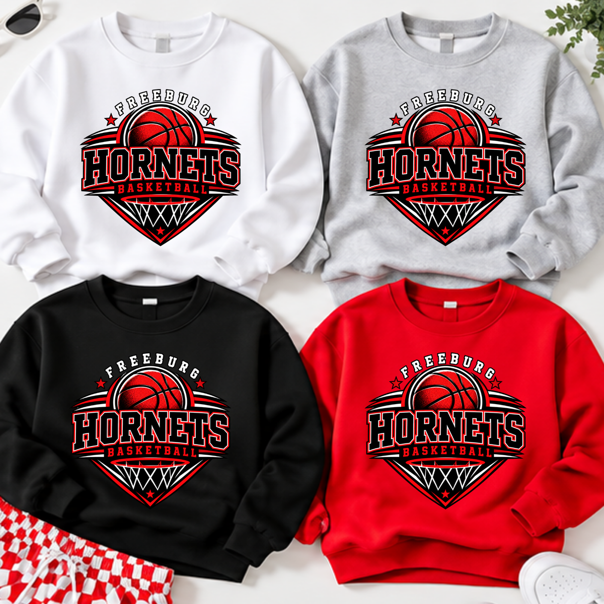 Freeburg Hornets Basketball - Sweatshirt